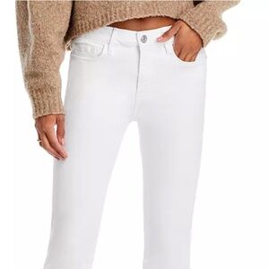 Frame Le Cropped Mini Boot White